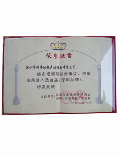 入選深圳品（pǐn）牌